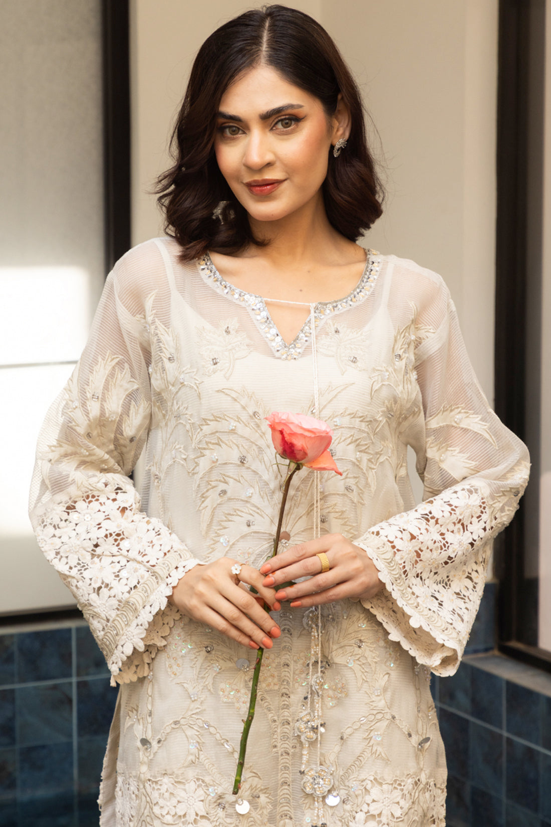 Inaara - Festive Edit (Off-white)