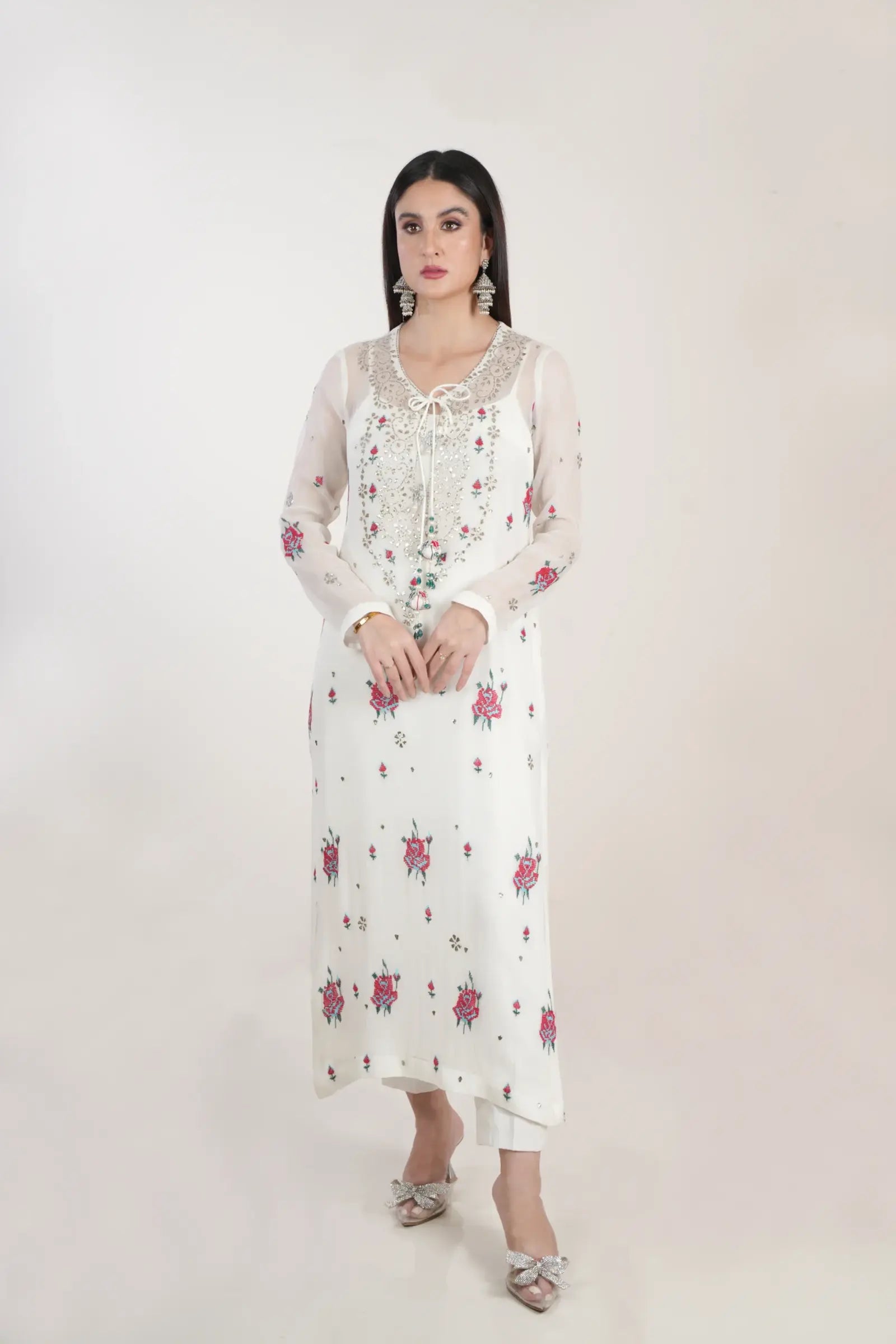 Zumra - white dress design