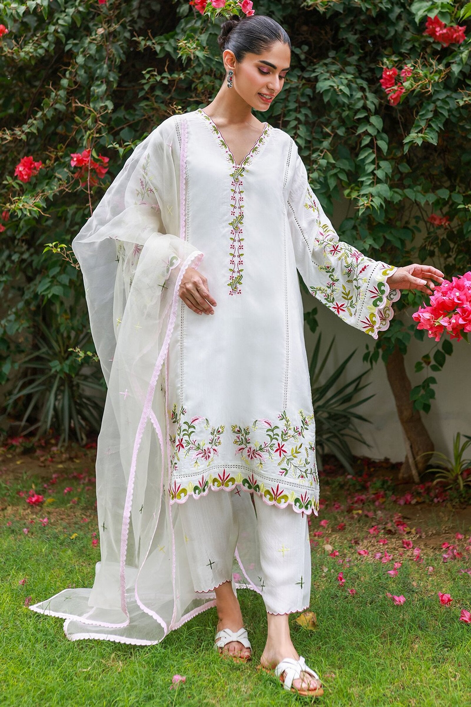 Floral White by Nadia Khan Official