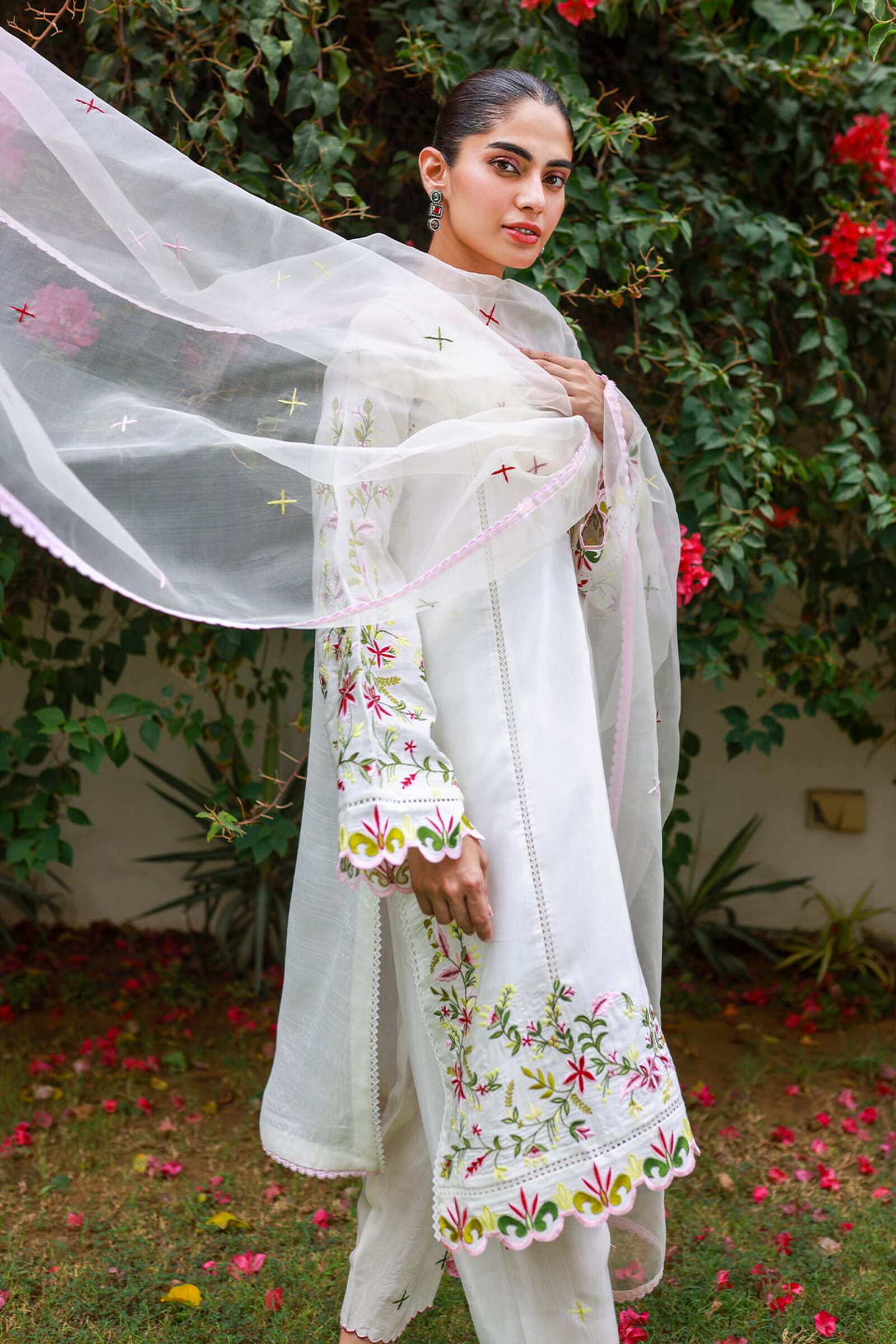 Floral White by Nadia Khan Official