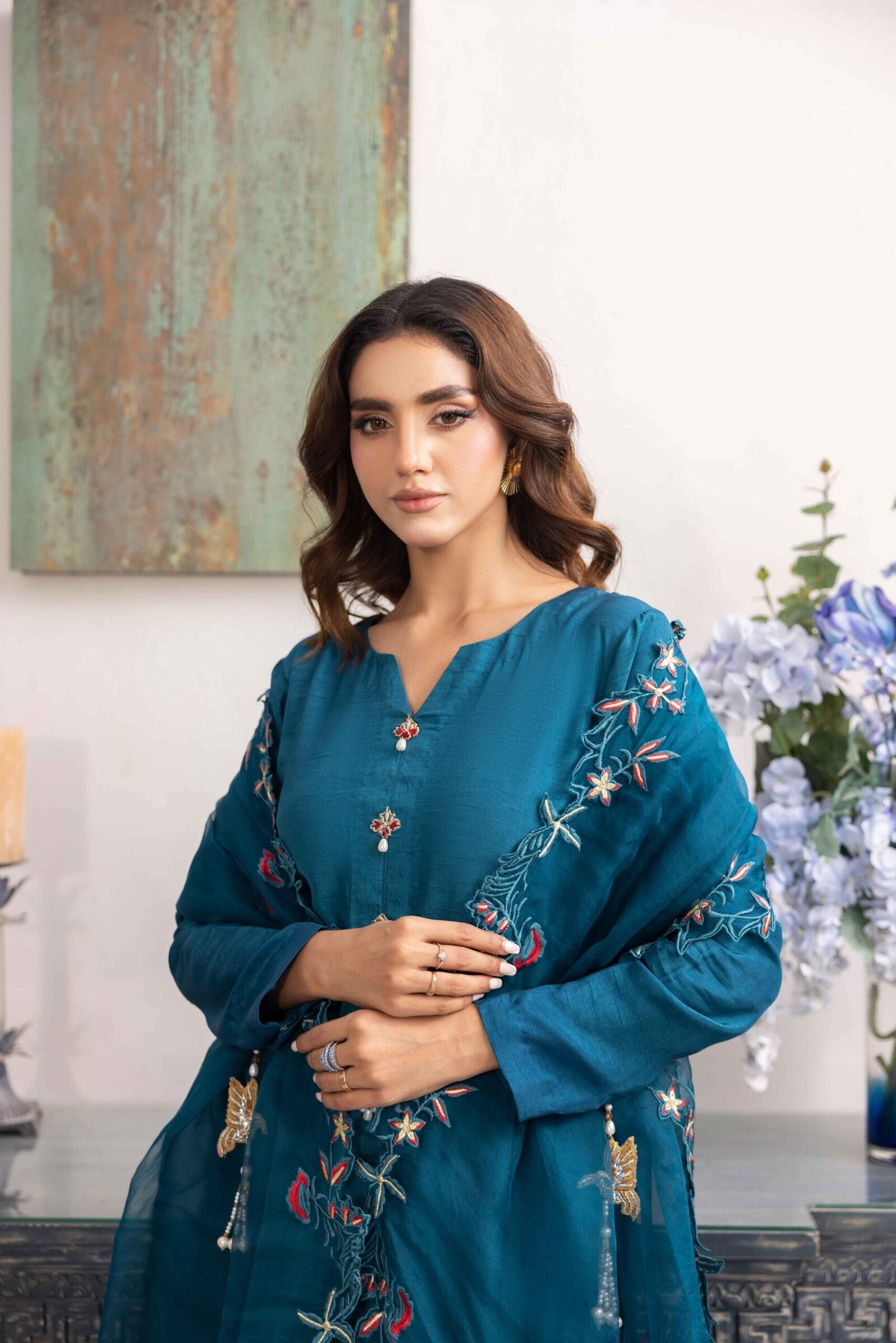 Dark Turquoise by Nadia Khan Official