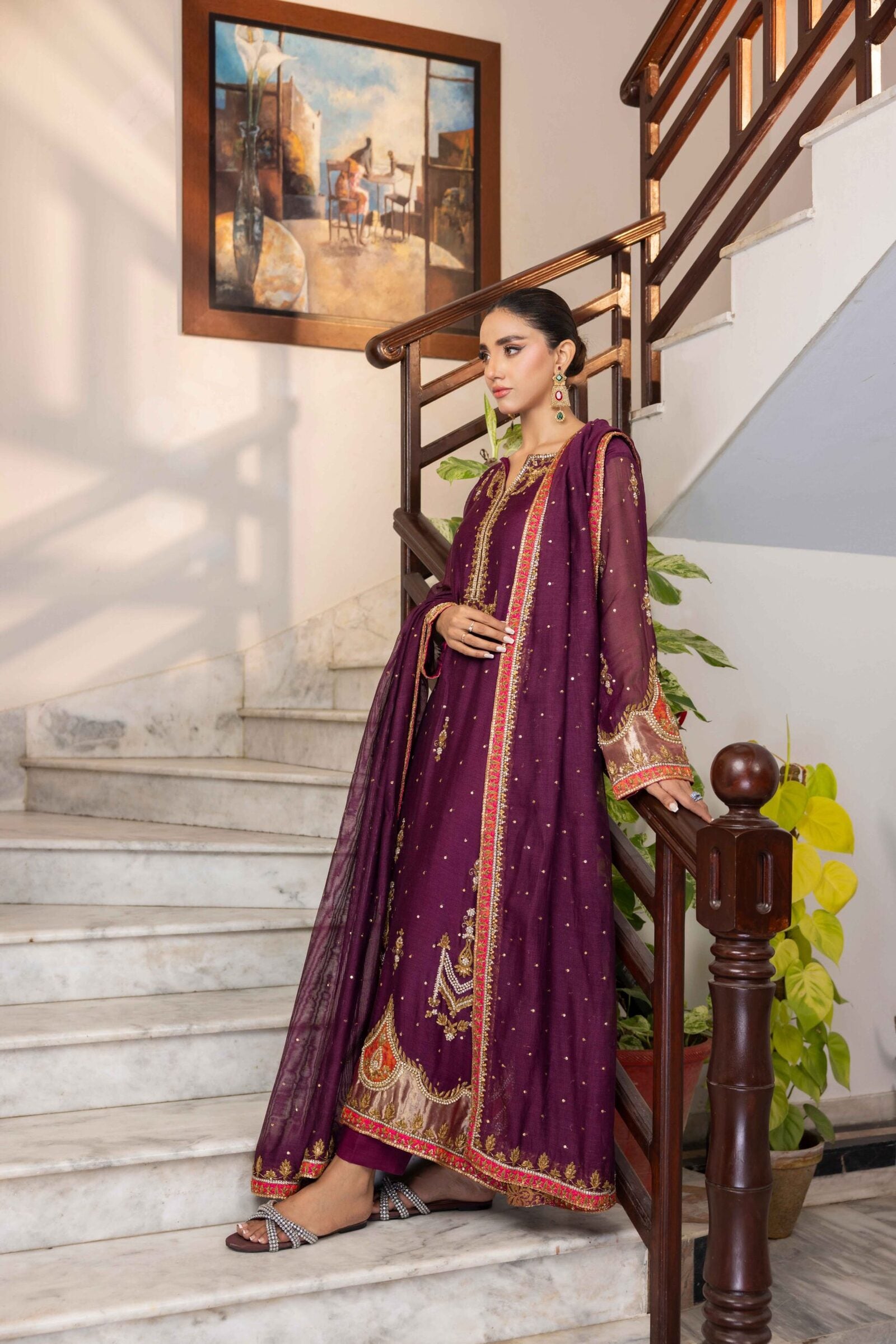 Royal Plum by Nadia Khan Official